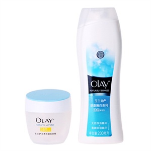 Olay玉兰油 水养防晒美白霜50g送玉兰油健康嫩白清爽沐浴乳200ml