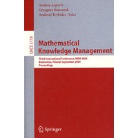 Mathematical Knowledge Management: Third International Conference 数学知识管理/会议录