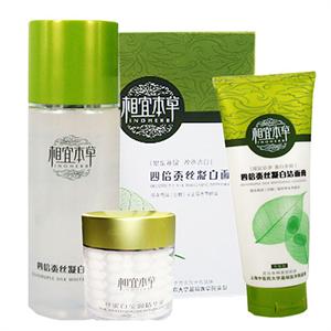 相宜本草 四倍蚕丝基础套装 (送 四倍蚕丝洁面膏100g)