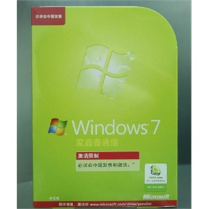 微软 Windows7家庭普通版(FPP) 支持货到付款