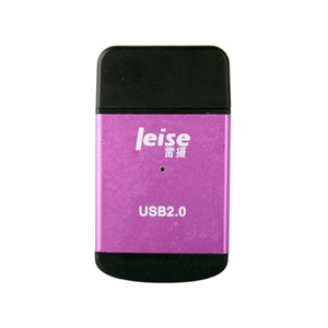雷摄（LEISE）炫彩四合一读卡器（粉色）