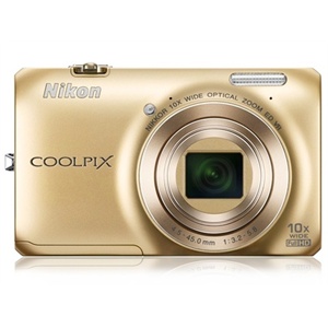 尼康（Nikon）COOLPIX S6300数码相机（金色）