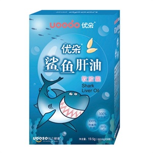 优朵 鲨鱼肝油软胶囊650mg×30粒