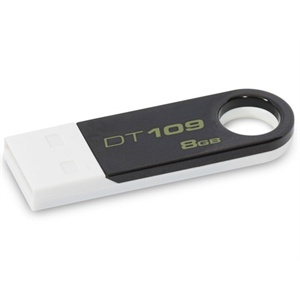 金士顿DataTraveler109K U盘（黑加白）（8GB）