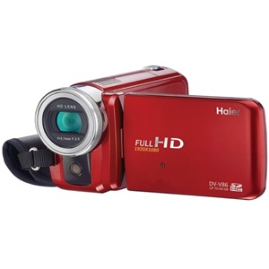 海尔（Haier）DV-V86数码摄像机（琥珀红）