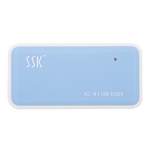 飚王（SSK）风云SCRM015多合一读卡器（蓝色）