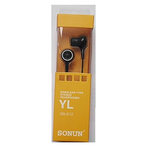 【当当自营】颂尼 耳塞式耳机 SN-612 高品质立体声 黑色