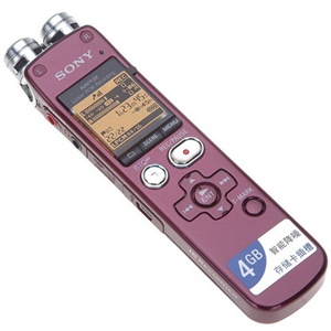 [当当自营]SONY 索尼 录音棒 ICD-SX713 枣红色 4G+存储卡插糟