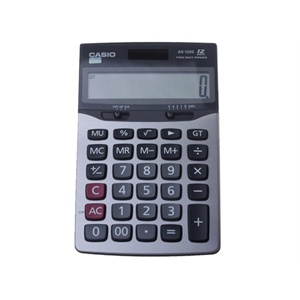 卡西欧（CASIO）AX-120S 商务计算器 灰色?