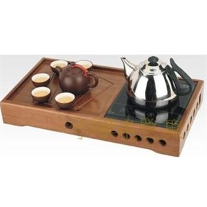 【炜腾】WT-1000M玉竹扇茶盘 二合一电磁茶炉