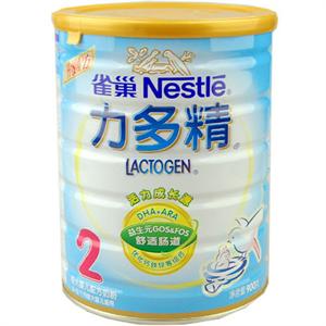 雀巢力 多精2段较大婴儿配方奶粉900g/听*12桶(6-12个月)