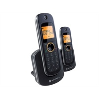 Motorola 摩托罗拉 D1002C 2.4G数字无绳电话套装（黑色）