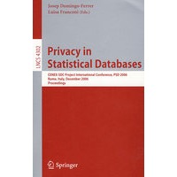 统计数据库中的隐私：2006 CENEX-SDC 项目国际会议/会议录/Privacy in statistical databases