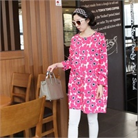 蓝枝雪 <em>春季</em>新款2015宽松<em>大版</em>韩版<em>女装</em>印花大