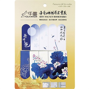 千寻磁性艺术书签 荷塘月色