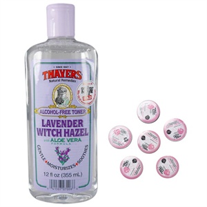 金缕梅THAYERS 熏衣草爽肤水355ml（赠酷品压缩面膜巾6粒）