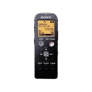 索尼ICD-UX522F立体声数码录音棒（黑色）（2GB+存储卡插槽）