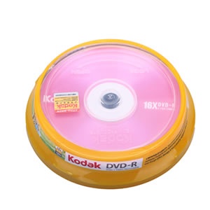 【当当自营】柯达 DVD-R 10片布丁桶装 16X 4.7G 浪漫红