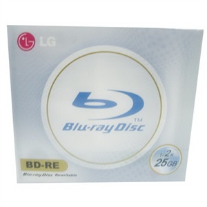 【当当销售配送】LG BD-RE 2X 25GB 蓝光 韩产 单片盒装 刻录盘