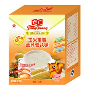 方广玉米蛋黄营养雪花粥150g