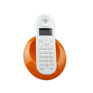 摩托罗拉（MOTO）C601C2.4G数字无绳电话（橙色）