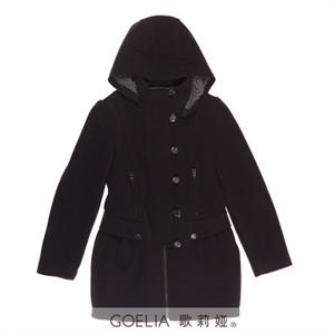 [当当自营] 歌莉娅GOELIA 中长款长袖毛呢外套753G8614