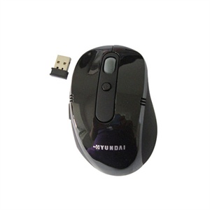 【当当销售配送】现代HYUNDAI 舞影系列F3(USB) 无线鼠标 沉稳黑 2.4G