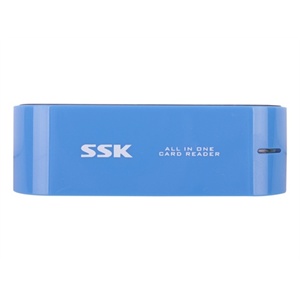 飚王（SSK）灵越SCRM055三合一读卡器（蓝色）