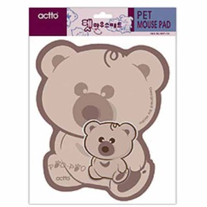 韩国ACTTO(安尚)ACTTO异形动物鼠标垫MSP-14(小熊)