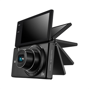 【当当自营】 SAMSUNG三星 MV800 数码相机 黑色 （1600万像素 3寸可翻转触摸屏 5倍光变 26mm广角）赠好搭档原装4G卡、包、电池