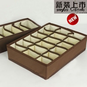 时尚家居/收纳家居/收纳整理 牛津布内衣收纳盒+领带收纳