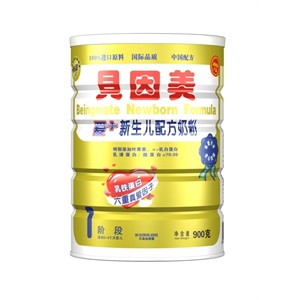 贝因美 金装爱+新生儿配方奶粉900g