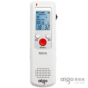 【当当销售配送】爱国者 aigo 录音王 R5518超常录音 1088H（4G）