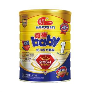 明一真棒baby1段婴儿配方奶粉900g