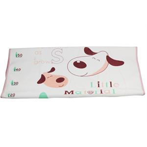 小素材毛巾压胶大型尿垫70*90cm（粉红）