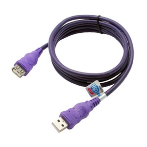 【当当自营】 MillionWell 金佳佰业 高速USB2.0 紫色延长线 3米 AM/AF
