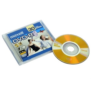 麦克赛尔（Maxell）DVD-R 5单片装刻录光盘（1-2X/8CM）