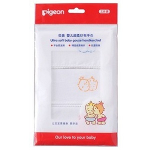 Pigeon 贝亲 超柔纱布手巾（3片入） LA27