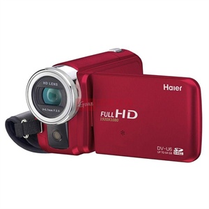 海尔（Haier）DV-U6数码摄像机（波尔多红）