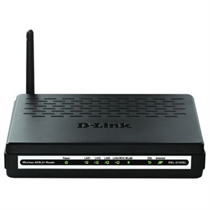 【当当自营】 D-Link DSL-2740ELADSL2+4口无线路由黑