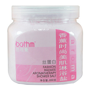 芭司曼 香薰时尚美肌淋浴盐（丝蛋白）650g