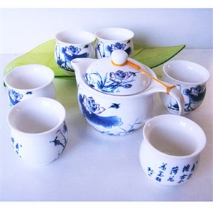 金美家荷花七头套装茶具297199