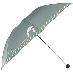 [当当自营]宝丽姿 338A碰击布晴雨两用三折情侣伞苔绿色