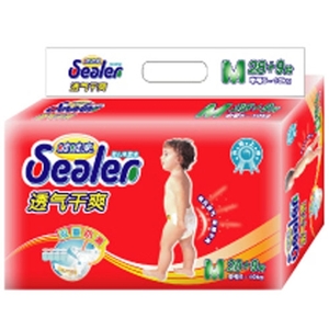 嘘嘘乐 透气干爽婴儿纸尿裤 L号（24+7）片/包