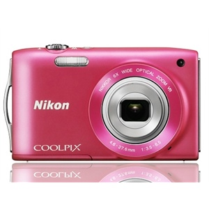 尼康（Nikon）COOLPIX S3300数码相机（粉色）