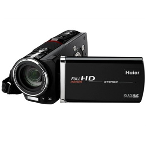 海尔（Haier）DV-E70数码摄像机（碧玉黑）