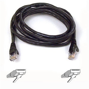 【当当自营】贝尔金（BELKIN）超5类网线 RJ45 (4.3米，黑色,插头注塑/保护凸耳) A3L850Azh14BLKS