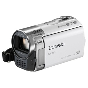 松下（Panasonic）SDR-T55数码摄像机（白色）