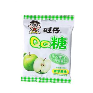 旺仔QQ糖（青苹果）70g*10袋