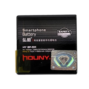 弘毅（HOUNY）诺基亚7390（BP-5M）高容量智能手机锂电池